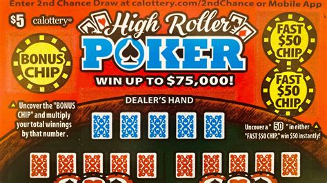 high roller poker scratcher how to win